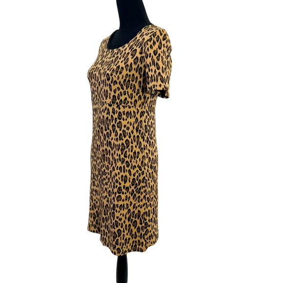 Cheetah Print T-Shirt Dress - Picture 2 of 4